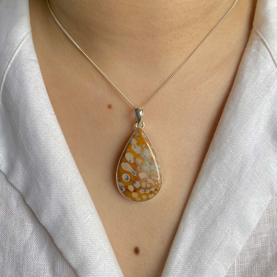 Deerfawn Jasper Pendant-(DFJ-P-4.)